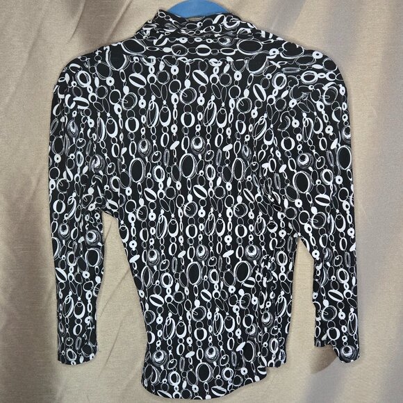 Pursuits, Ltd., Black, White , Top, Size: PM - Picture 2 of 4